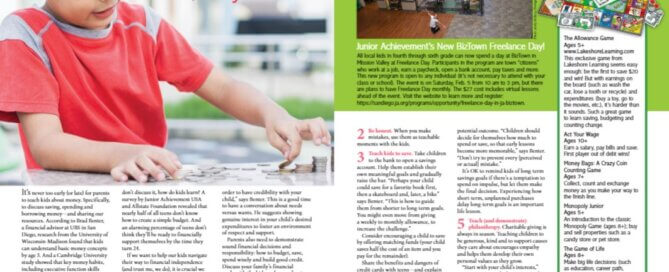 San Diego Family Magazine feature JA