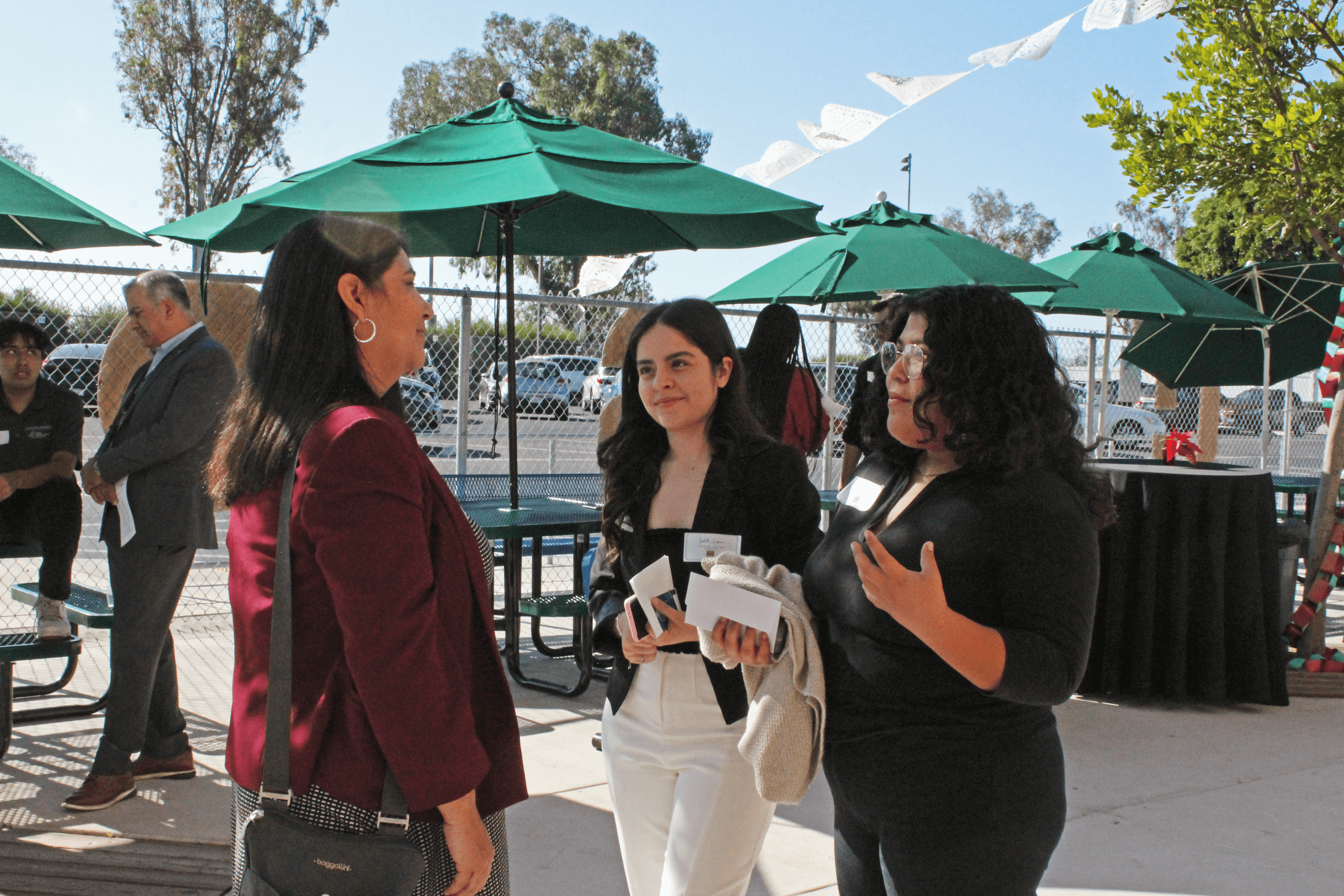 Students networking